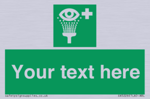 SX5226: Custom Eye Wash Station Sign