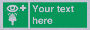 SX5226: Custom Eye Wash Station Sign