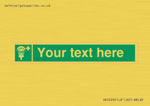 SX5226: Custom Eye Wash Station Sign