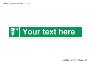 SX5226: Custom Eye Wash Station Sign