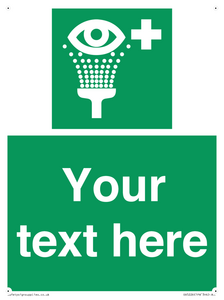 SX5226: Custom Eye Wash Station Sign