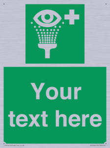 SX5226: Custom Eye Wash Station Sign