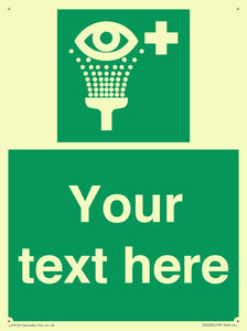 SX5226: Custom Eye Wash Station Sign