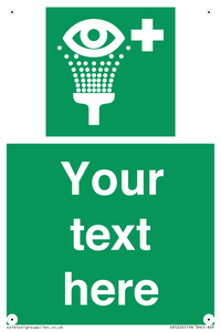 SX5226: Custom Eye Wash Station Sign