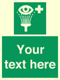 SX5226: Custom Eye Wash Station Sign