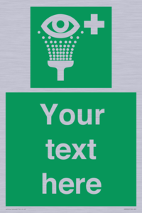 SX5226: Custom Eye Wash Station Sign