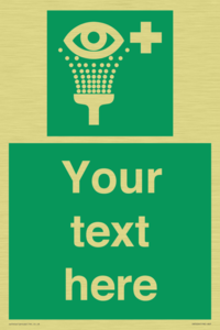 SX5226: Custom Eye Wash Station Sign