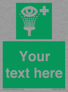 SX5226: Custom Eye Wash Station Sign