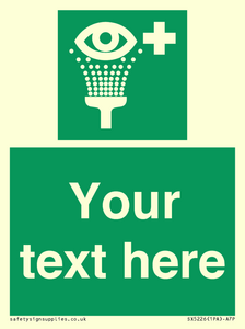 SX5226: Custom Eye Wash Station Sign