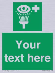SX5226: Custom Eye Wash Station Sign