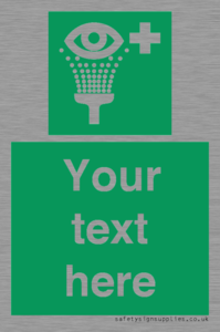 SX5226: Custom Eye Wash Station Sign