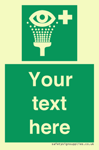 SX5226: Custom Eye Wash Station Sign