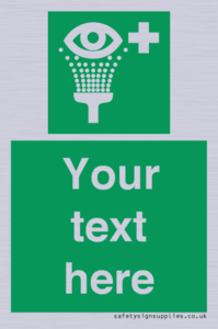 SX5226: Custom Eye Wash Station Sign