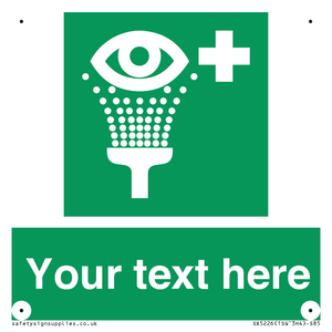 SX5226: Custom Eye Wash Station Sign
