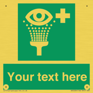 SX5226: Custom Eye Wash Station Sign