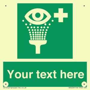 SX5226: Custom Eye Wash Station Sign