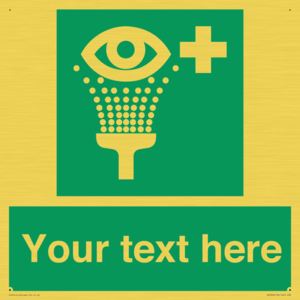 SX5226: Custom Eye Wash Station Sign