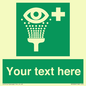 SX5226: Custom Eye Wash Station Sign