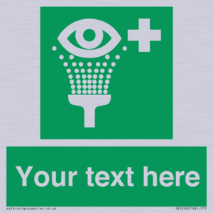 SX5226: Custom Eye Wash Station Sign