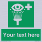SX5226: Custom Eye Wash Station Sign