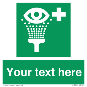 SX5226: Custom Eye Wash Station Sign