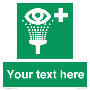 SX5226: Custom Eye Wash Station Sign