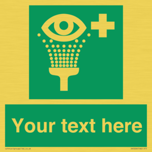 SX5226: Custom Eye Wash Station Sign