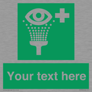 SX5226: Custom Eye Wash Station Sign