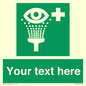 SX5226: Custom Eye Wash Station Sign