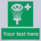 SX5226: Custom Eye Wash Station Sign