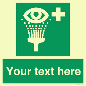SX5226: Custom Eye Wash Station Sign