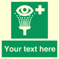 SX5226: Custom Eye Wash Station Sign