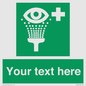 SX5226: Custom Eye Wash Station Sign
