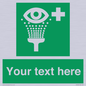 SX5226: Custom Eye Wash Station Sign