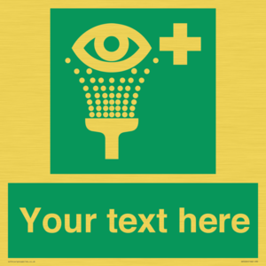 SX5226: Custom Eye Wash Station Sign