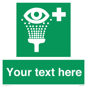 SX5226: Custom Eye Wash Station Sign