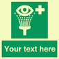 SX5226: Custom Eye Wash Station Sign