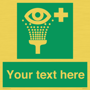 SX5226: Custom Eye Wash Station Sign