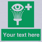 SX5226: Custom Eye Wash Station Sign