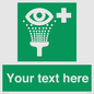 SX5226: Custom Eye Wash Station Sign