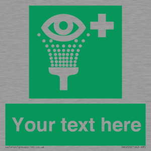 SX5226: Custom Eye Wash Station Sign