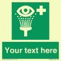 SX5226: Custom Eye Wash Station Sign