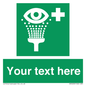 SX5226: Custom Eye Wash Station Sign