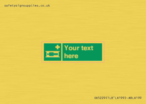 SX5229: Custom Stretcher Sign