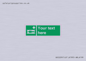 SX5229: Custom Stretcher Sign