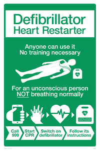 SX5909: Defibrillator Poster BHF