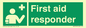 SX7319: First aid responder