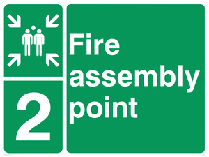 SY5762: Fire Assembly Point 2 - replaces SY475(2)