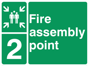 SY5762: Fire Assembly Point 2 - replaces SY475(2)
