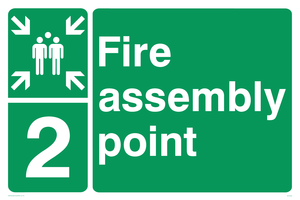 SY5762: Fire Assembly Point 2 - replaces SY475(2)
